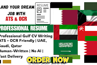 write ats ocr gulf resume CV writing for gulf countries uae saudi arabia qatar