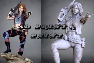 do expert 3d printing, painting for cosplay miniatures warhammer