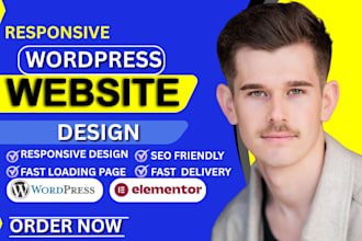 design redesign hostinger wordpress website, landing page using elementor