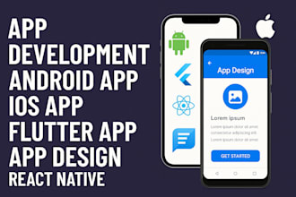 do app development, android app, ios app, flutter app, app design, react native