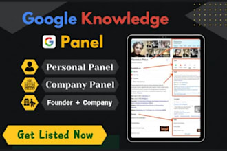 create a prefect google knowledge panel for all categories