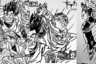 draw comic book illustration manga panel comic manga artist storyboard