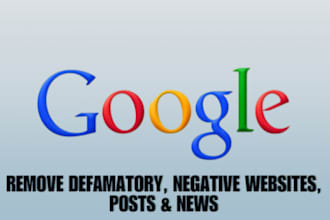 submit legal request to remove unwanted negative search results from google