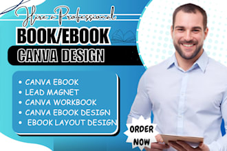 do canva ebook design, lead magnet, workbook, ebook layout design