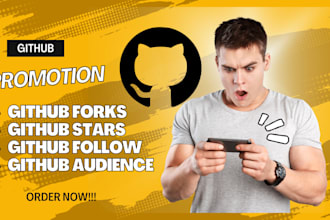 do github promotion to gain permanents stars watchers and fork repo organic