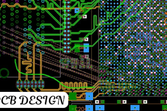 design pcb circuit, create pcb board and schematics, fabrication gerber and bom