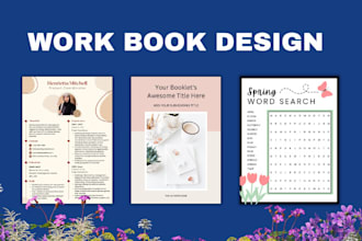 format and design your worksheet, ebook or workbook for print and digital