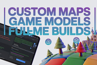 create custom roblox maps game models and full game development