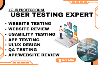 test your website for usability UI UX and functionality