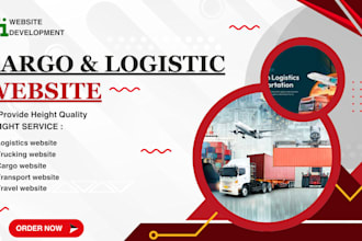 design cargo, logistic, travel, transport, trucking websites