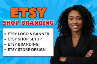 design etsy brand kits for handmade, vintage, digital and pod shops