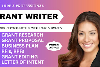 write ,compel grant proposals ,win grant proposal 501c3 nonprofit business plans