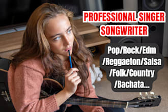 be your pro female singer for reggaeton pop latin music edm trap country folk