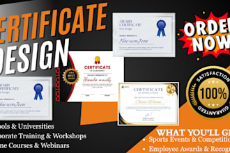 create professional diploma certificate, custom certificate design gift award