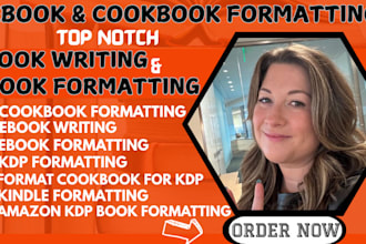 do ebook formatting book formatting cookbook formatting on amazon kdp publishing
