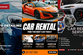 design eye catching automobile flyers for your car business