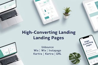 create conversion focused landing pages on landingi, leadpages, wix, or unbounce