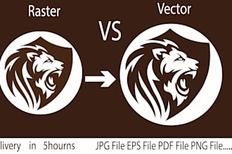 do  vector tracing raster into vector recreate logo