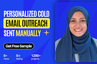 do personalized b2b cold email outreach and manually send emails
