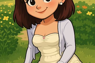 create premium caricature portraits with custom backgrounds
