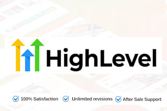 design stunning gohighlevel websites and be your highlevel CRM, ghl saas expert