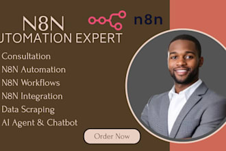 build advanced n8n workflows and ai agents for automation and API integrations