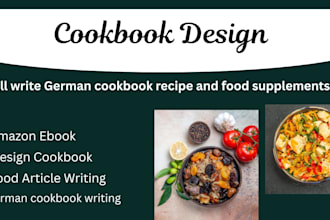 write, format and design, german ebook and cookbook
