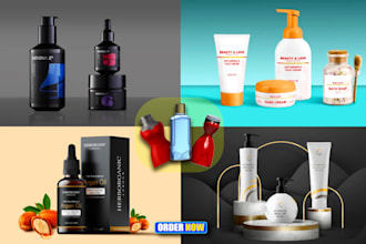 design professional 3d models of pet and hdpe bottles or containers