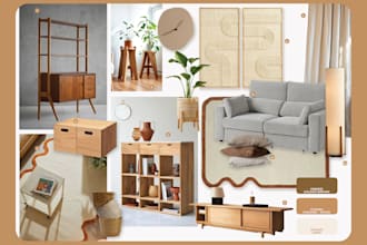 create a professional interior design mood board for your space