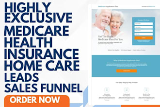 medicare leads health insurance leads home care leads medicare landing page