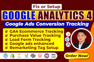 setup enhanced google ads conversion tracking, analytics 4, ga4 ecommerce by GTM