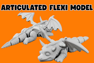 design toy for printing 3d articulated model flexi model articulated toy bjd toy