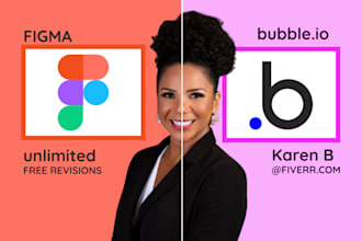 convert figma to bubble io pages bubble mvp buble saas responsive bubble website