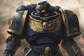make a warhammer illustration