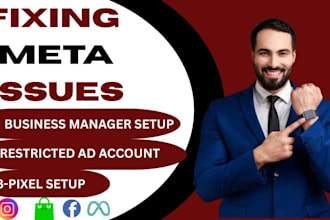 fix meta ads restrictions, business manager, meta pixel issues