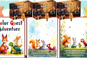 create sequential comic book illustration, book art, covers, lego set