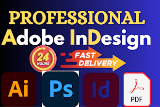 design professional layouts using adobe indesign for print and digital project