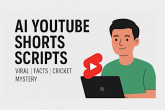 write viral youtube shorts scripts using ai on facts cricket and mystery