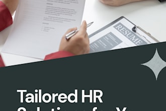 provide professional HR admin support and recruitment help