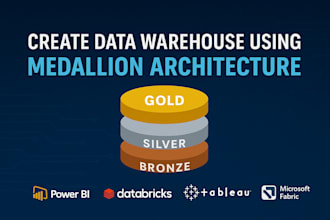create datawarehouse using medallion architecture