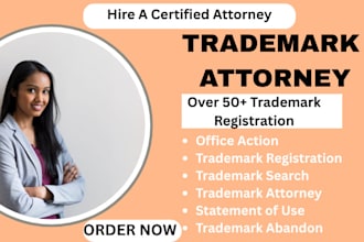 do trademark registration US attorney for amazon registry office action renewal