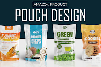 do premium product label, box package, pouch bag design for brand