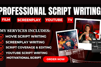 write viral scriptwriting for motivational video and film for passive income