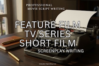 write your movie script, film script, screenwriting, screenplay, script writing