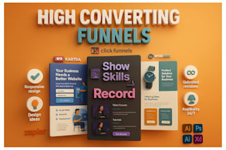build clickfunnels landing page, sales funnel, webinar, membership or ghl expert