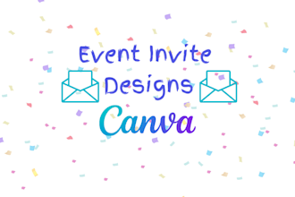 make your digital invite using canva
