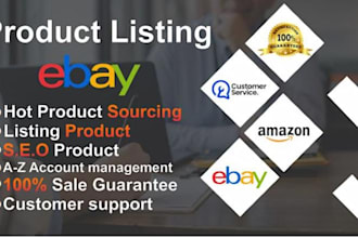 do amazon to ebay dropshipping, ebay product listing and hunting SEO expert