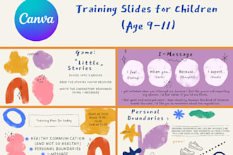 design educational or workshop slides in canva