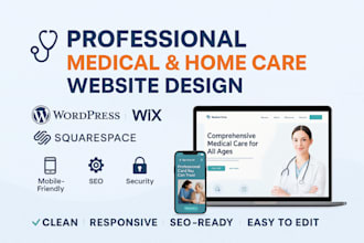 design hipaa compliant medical, dental, home care, telehealth website or app