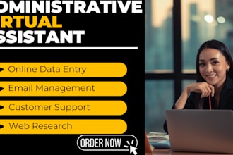 be your remote administrative executive virtual assistant admin support